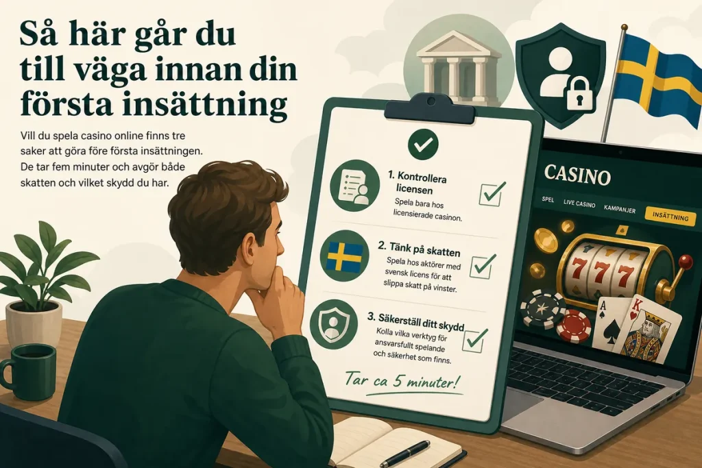 Så här går du till väga innan din första insättning