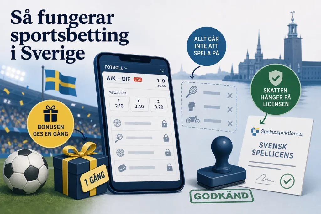 Så fungerar sportsbetting i Sverige